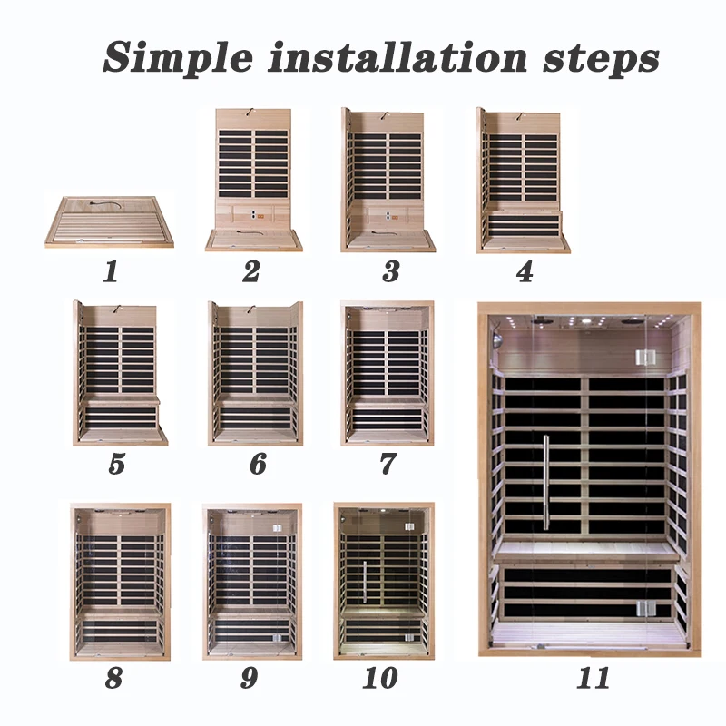 Sauna Room Equipment   Mini Sauna Room For 1 Person   Infrared Sauna Hidden Cam Massage Room