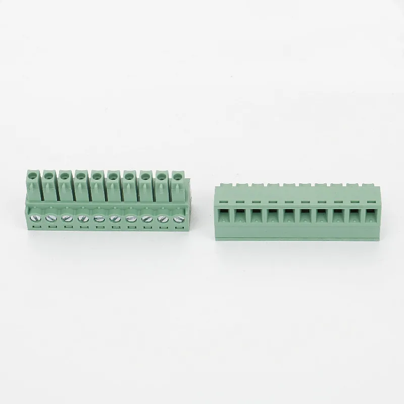 Waterproof Terminal Connectors 3.81MM Pitch 1x10PIN Pluggable Tin Plated Terminal Block