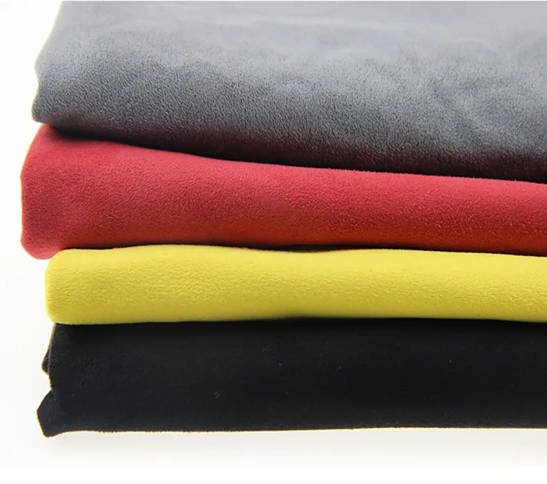 100% Полиэстеровая 75d * 225D замшевая ткань для одежды, детская ткань