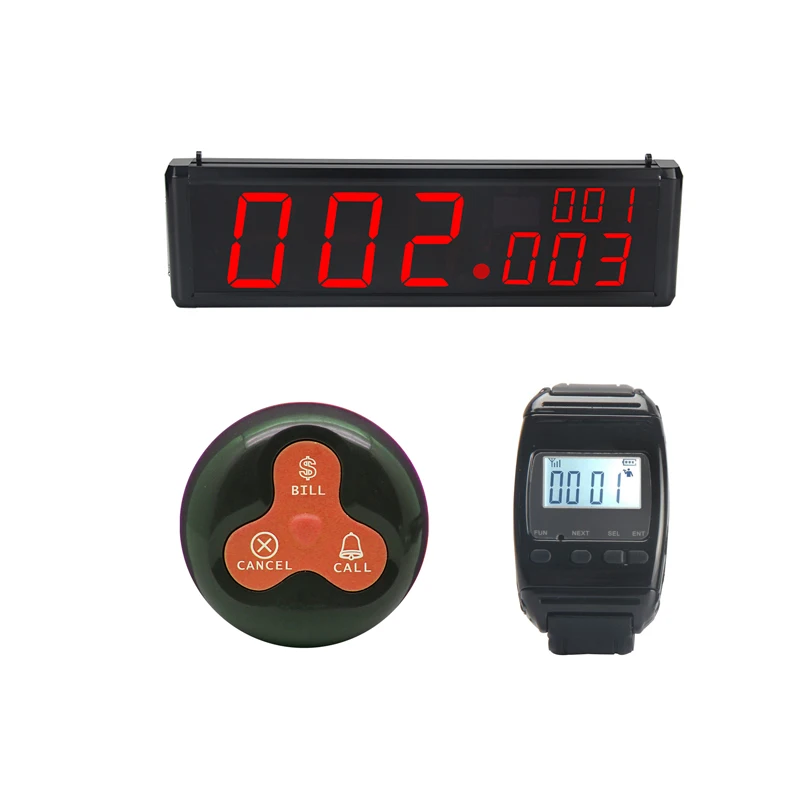 smart watch pager with y-128e monitor restaurant communication paging wireless bell waiter calling system for hotel salon