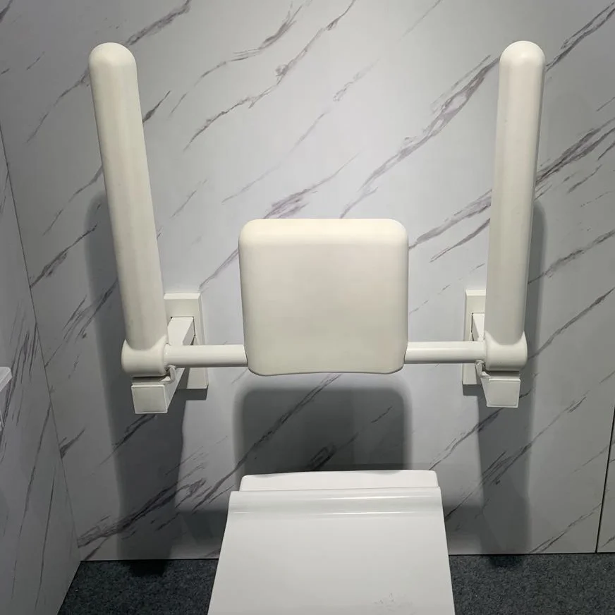 Handicap Toilet Accessories Adjustable Toilet Backrest with Grab Bar