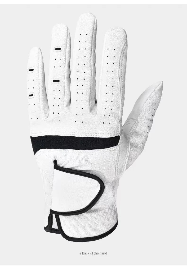 Cabretta Golf Gloves Custom Unisex Sheep Skin anti-slip Golf Gloves Soft Comfortable Breathable Golf Gloves Cabretta