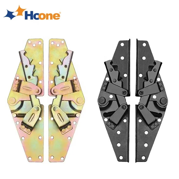 Hoone Bedding Furniture Adjustable 3-Position Angle Mechanism Hinge Invisible Couch Hardware Sofa Bed Hinge