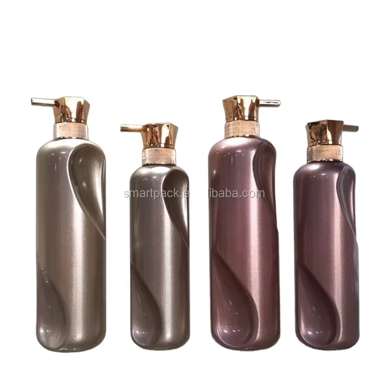 Fantastic design plastic bottle for  shampoo PET bottle with pump body wash packaging bottle