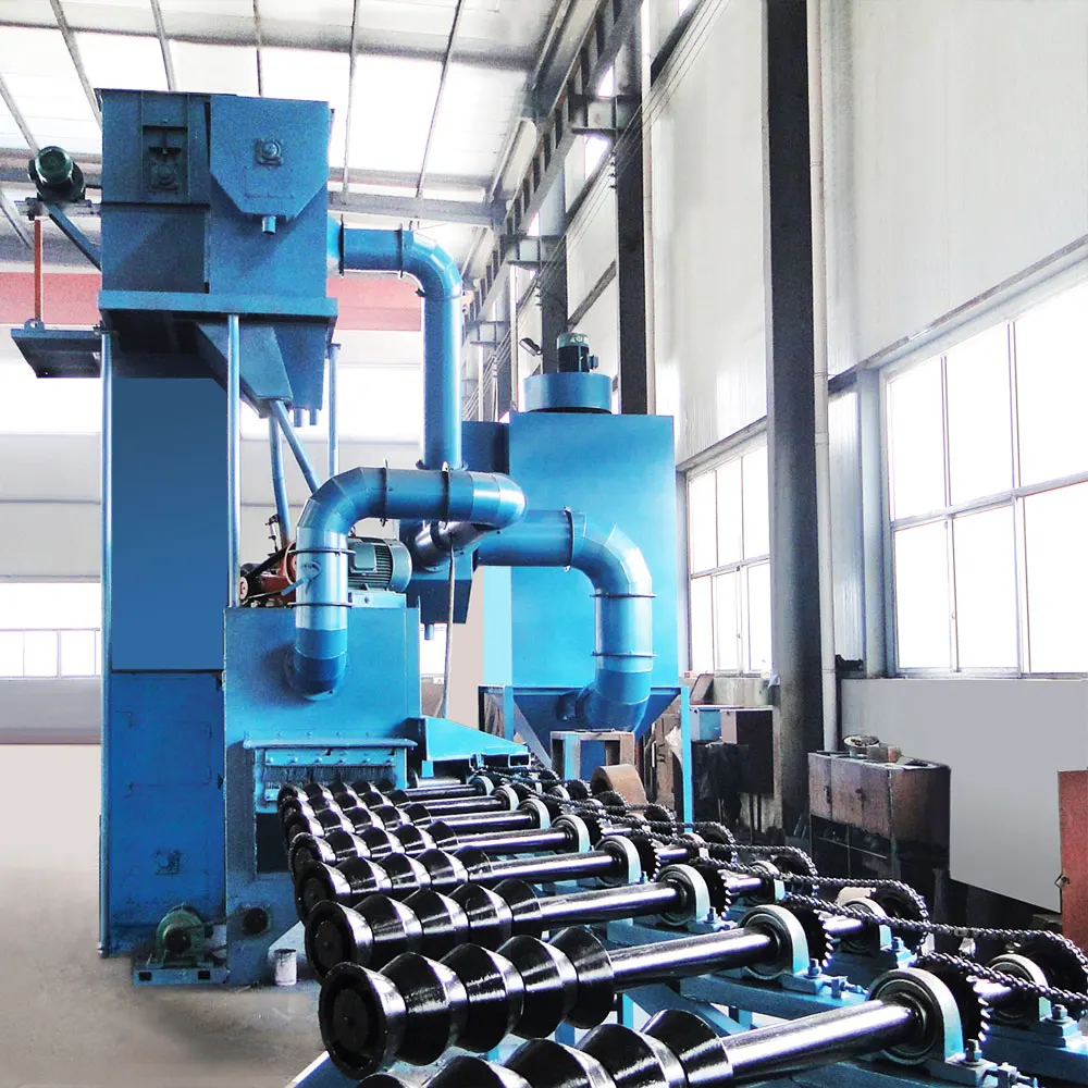 Steel Pipe Steel Tube Sand Blasting Duct Cleaning Equipment/Sandblasting Machine for sale with high efficiency