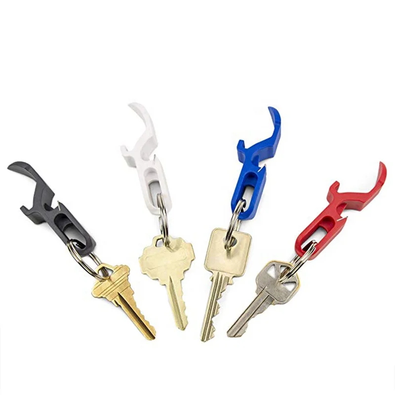 2024 CHUFENG  Beer bottle opener ABS Can Opener 4 in 1 Key chain  beer shotgun tool