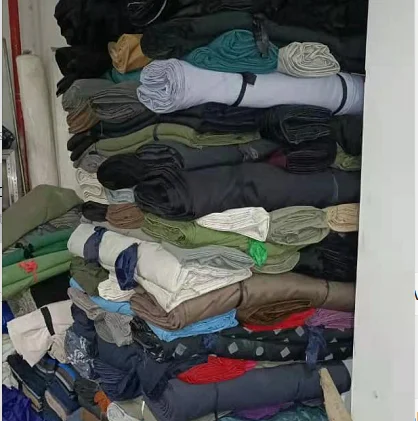 Stock polyester Fabric  For kg sell