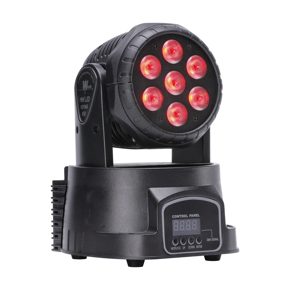  U`King 7 LEDs 105W RGBW Stage Lights Shaking Head DJ Shows Disco Bar Lighting Beam