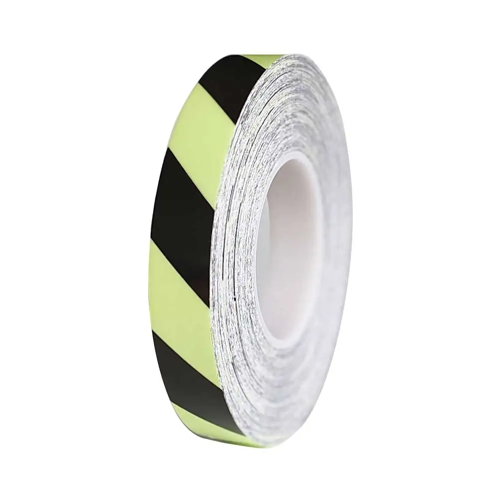 Customized 1x6 Inch Luminous Adhesive PVC Tape 4 Hours Glowing Reflective Material