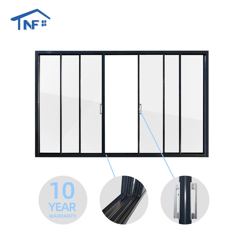 Security anti-theft standard sliding glass door courtyard sliding door