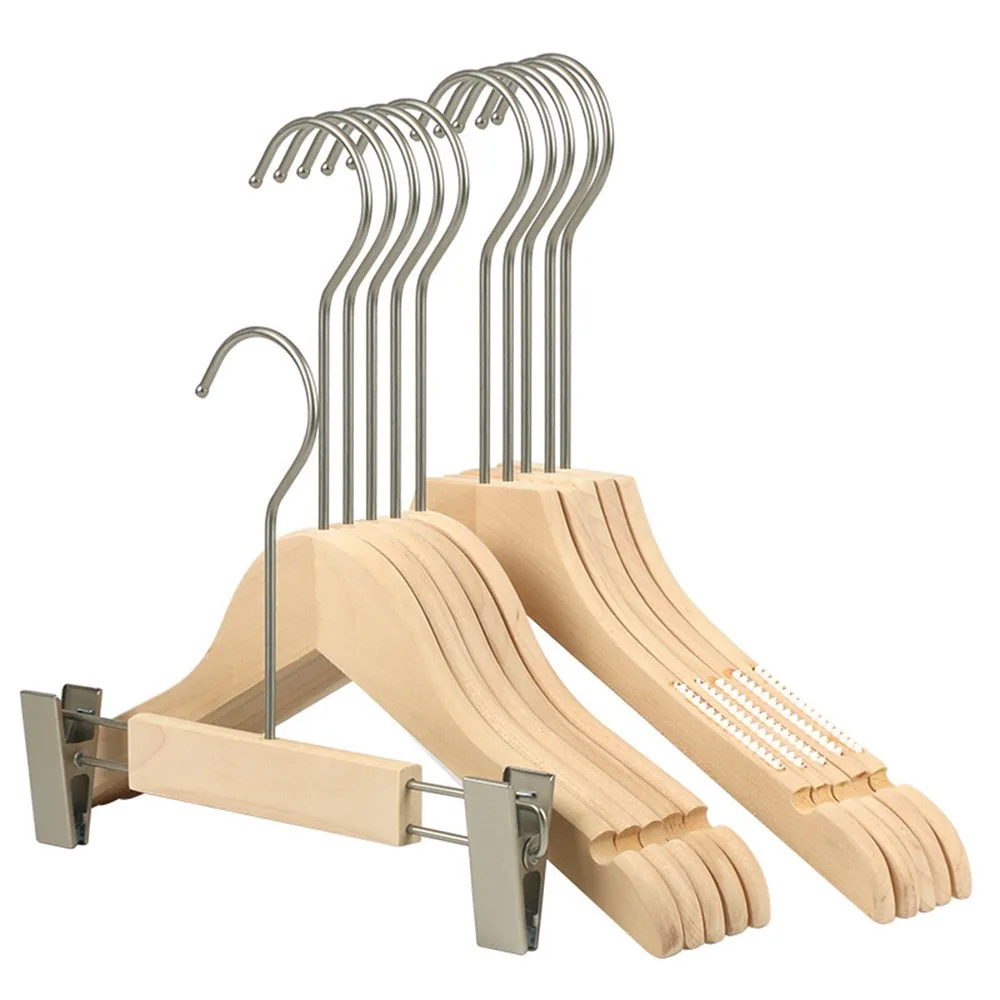 High Quality Natural Baby Hook Wooden Light Clothes Hanger