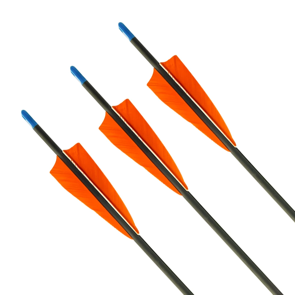 Professional Customized ID 4.2~6.2 mm Archery Arrow Hunting Carbon Fiber Long Arrows For Recurve Bow