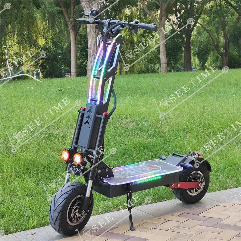 SEETIME 13M CE approved wide wheel e electro foldable top speed electric scooter for sale with powerful