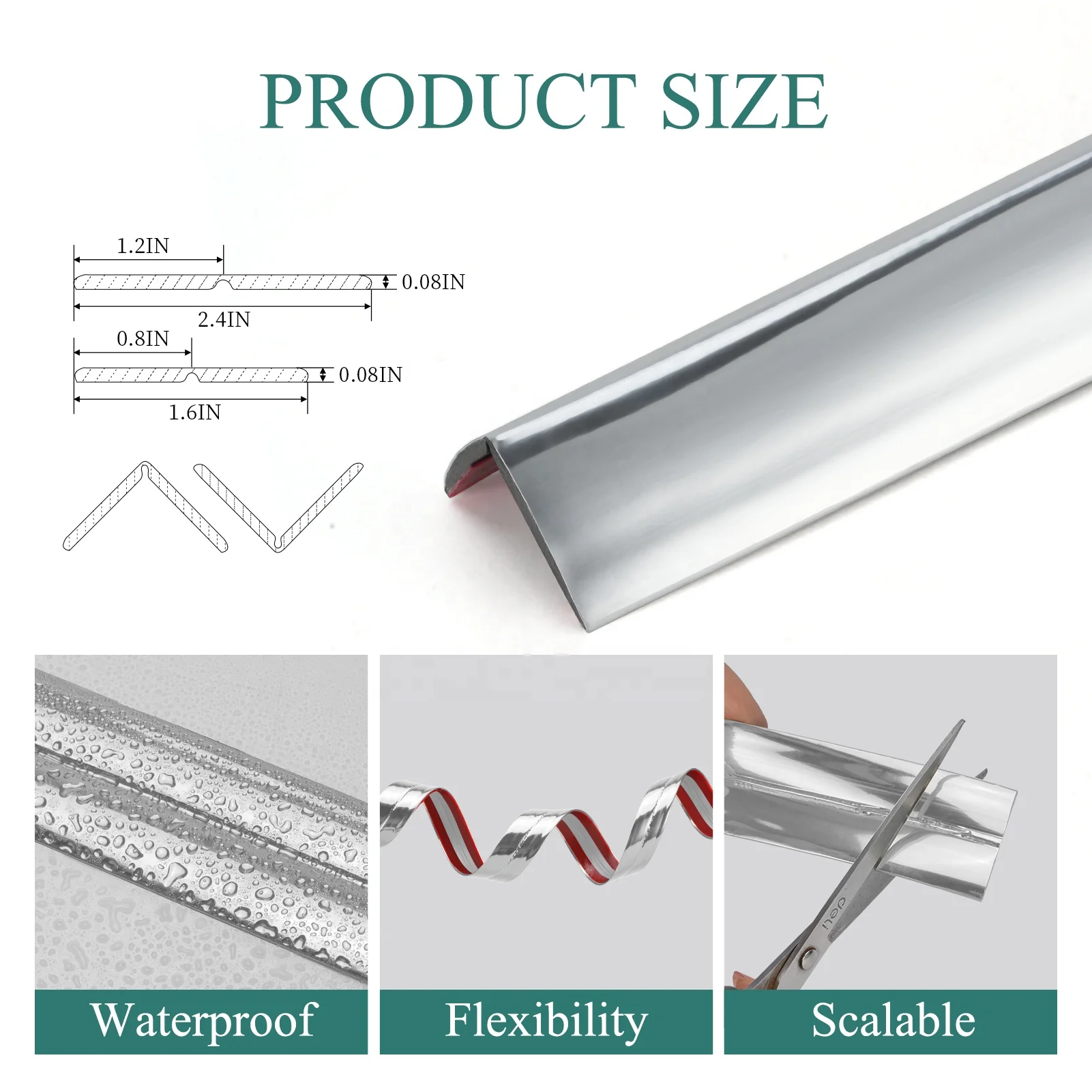 Peel and Stick Baby Proofing Edge Corner Trim Guards  Decorative Protectors for Wall Cabinet Table Drawers