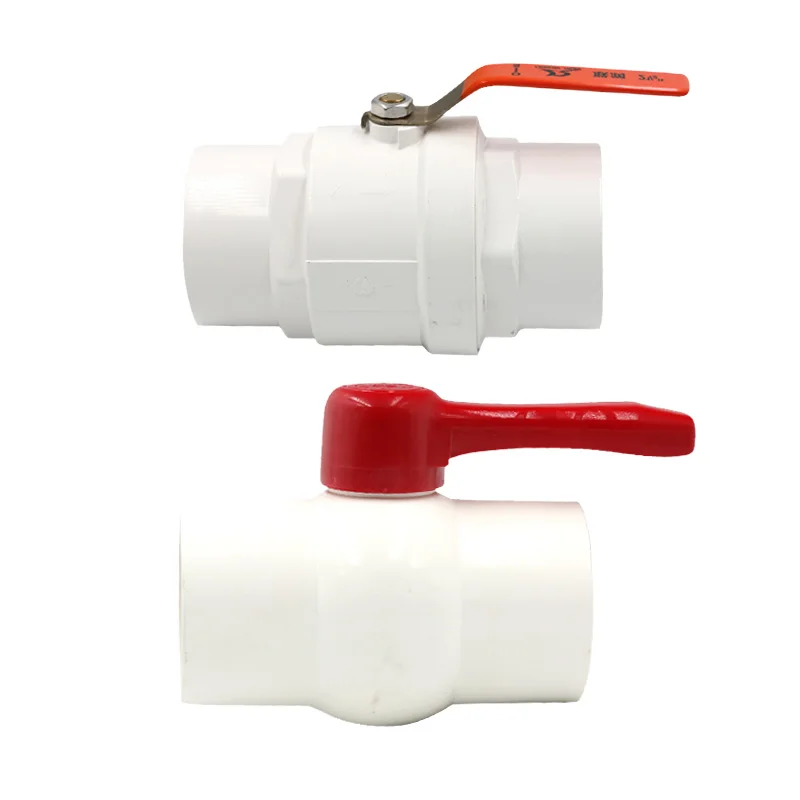 
Factory wholesale plastic Chinese supplier PVC ball valve for pipe connection easy to use water valve 