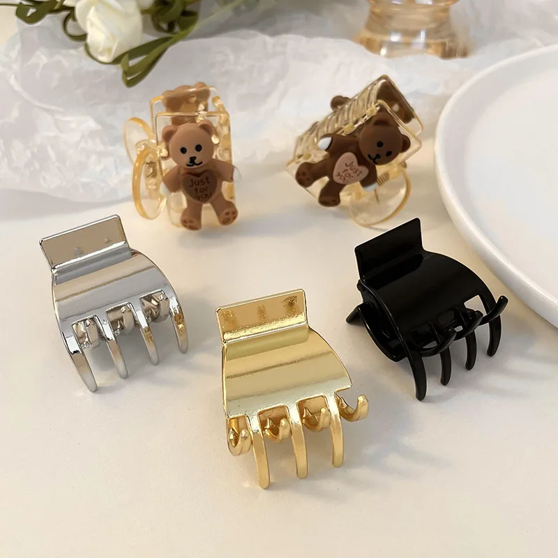 Small Hair Claws Gold Clips for Hair Claw Clips for Thin Hair Metal
