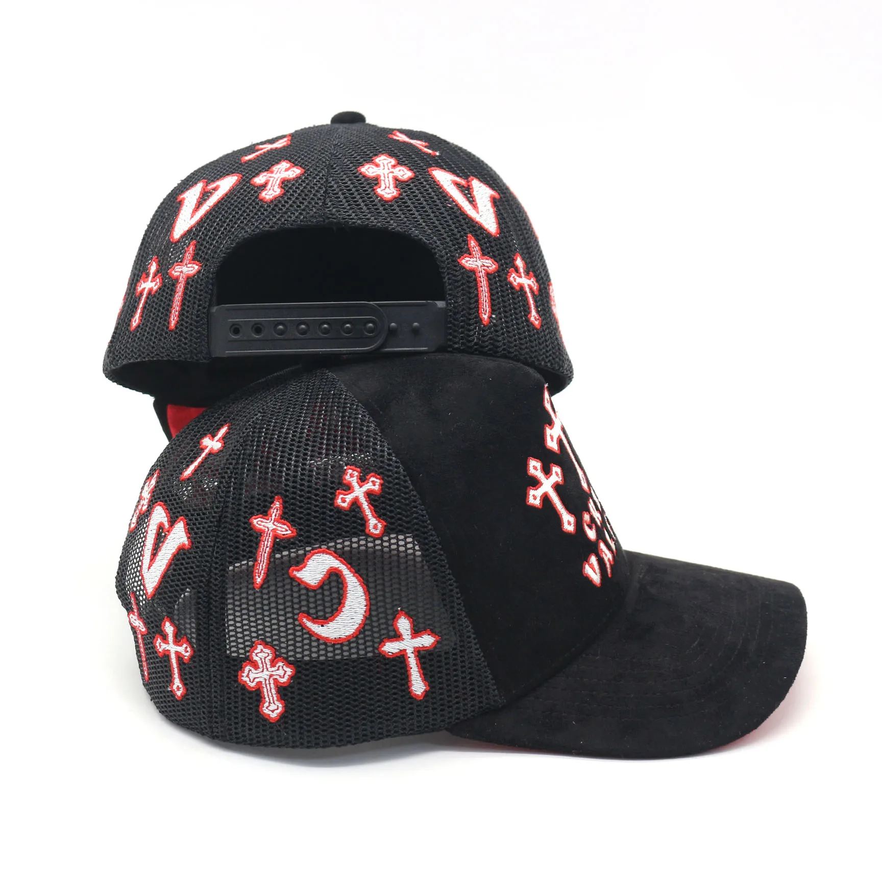 5 panel suede trucker hat with custom embroidery logo all cover hat factory price