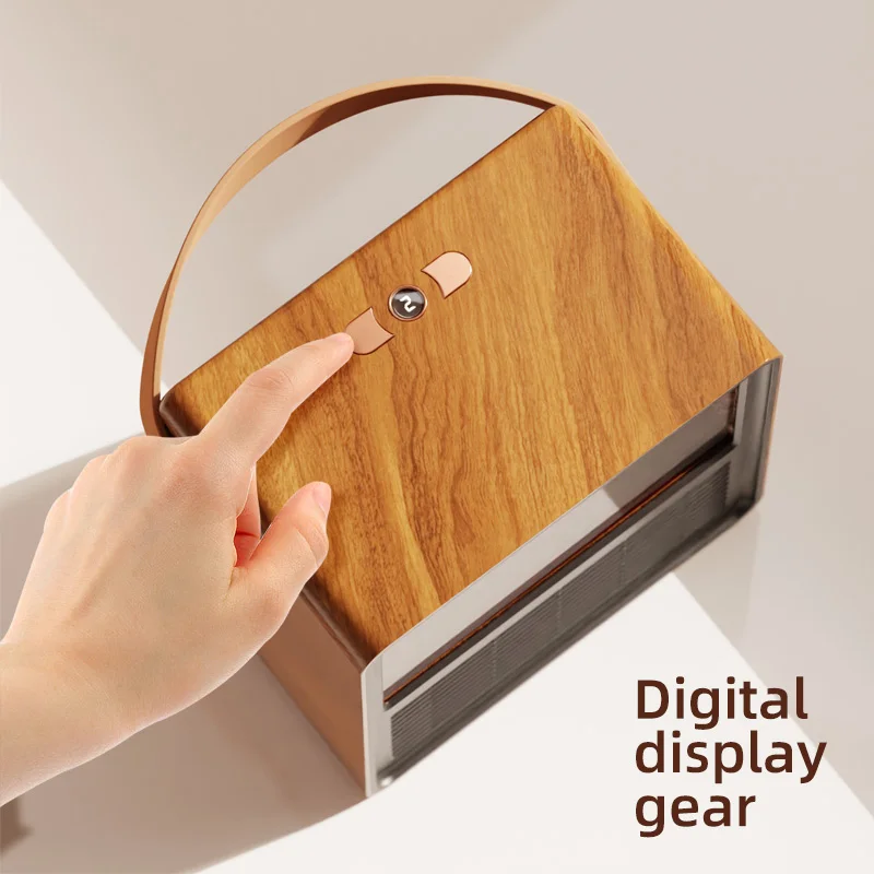2024 hot sale unique household 3D Simulated flame 1200w 220v Portable Ptc Infrared electric Heater desktop mini fireplace heater