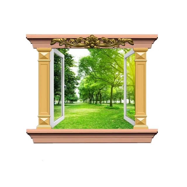 RF House decoration plastic concrete windows frame molds durable plastic cement window trim molding mold for sale