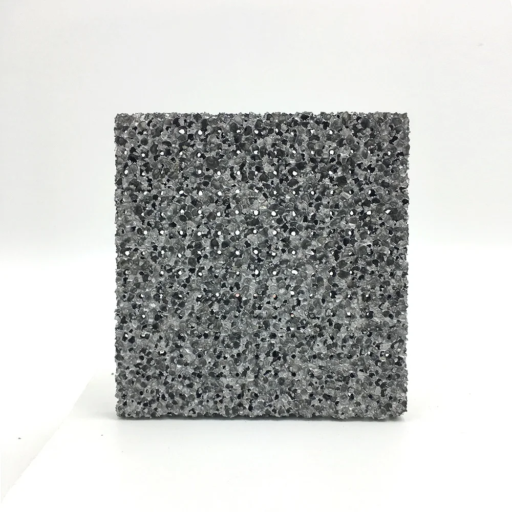 Звукоизоляция или поглощение алюминиевой пены Композитная Панель пенопласта металлическая 99.99% алюминиевая пена для дизайнерской промышленности