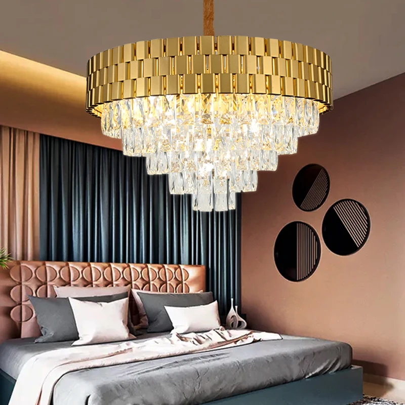 Creative Nordic Design Pendant Lamp Indoor l Bedroom Room Decoration Luxury K9 Chandelier Lighting