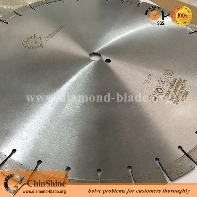 500mm Laser Welded Diamond blade diamond cutting disc for sandstone cutting