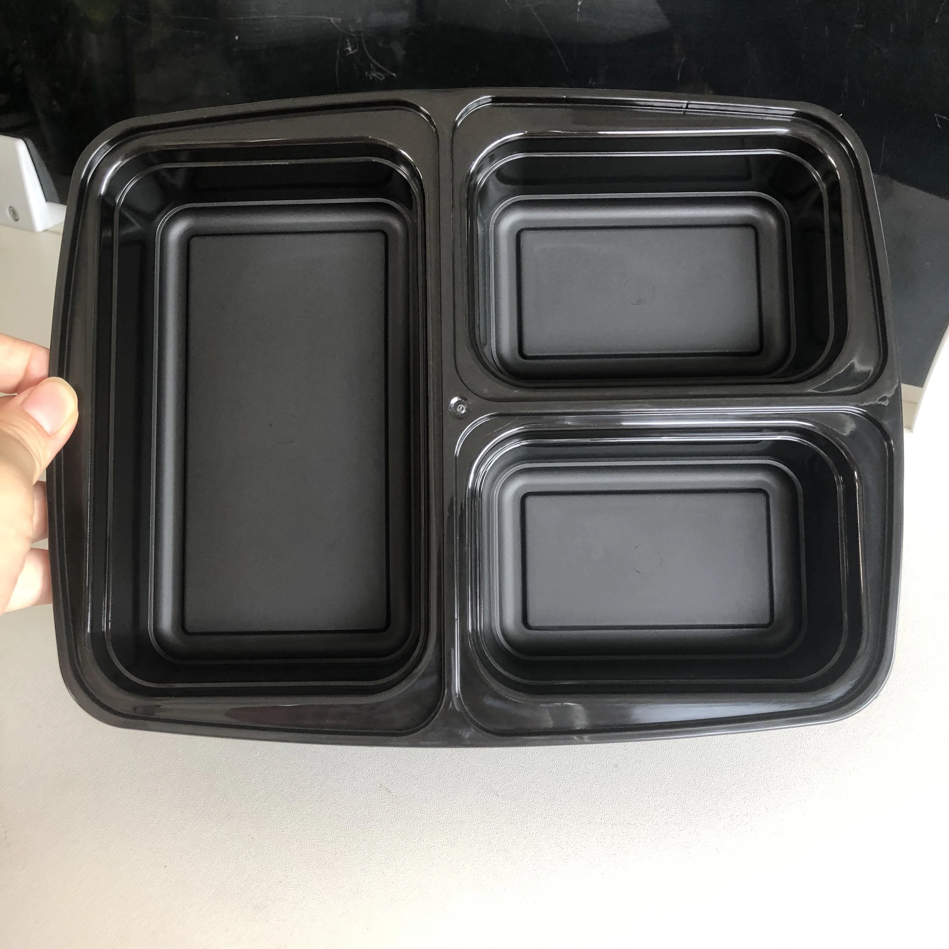 Самый продаваемый контейнер для еды Bento с 3 отделениями 100% без БФА лучший хранения