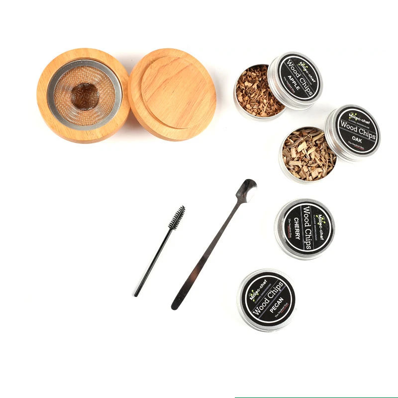 Wholesales Cocktail Smoker Kit With Whiskey For Wine Drinks Smoking Top for Cocktail Portable smoke set