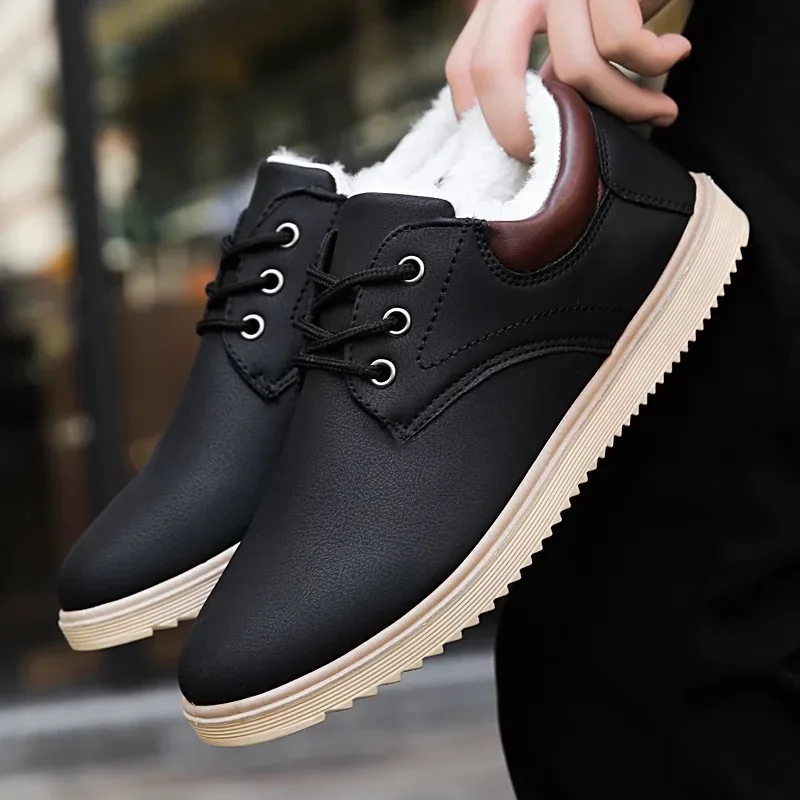 High quality warm winter house shoes leather winter shoes