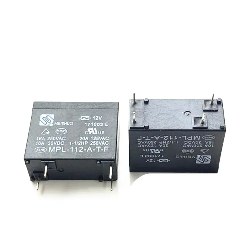 MPL-112-A-T MPL 112 т MPL112AT 12VDC DC12V 12V 16A 250VAC 4PIN