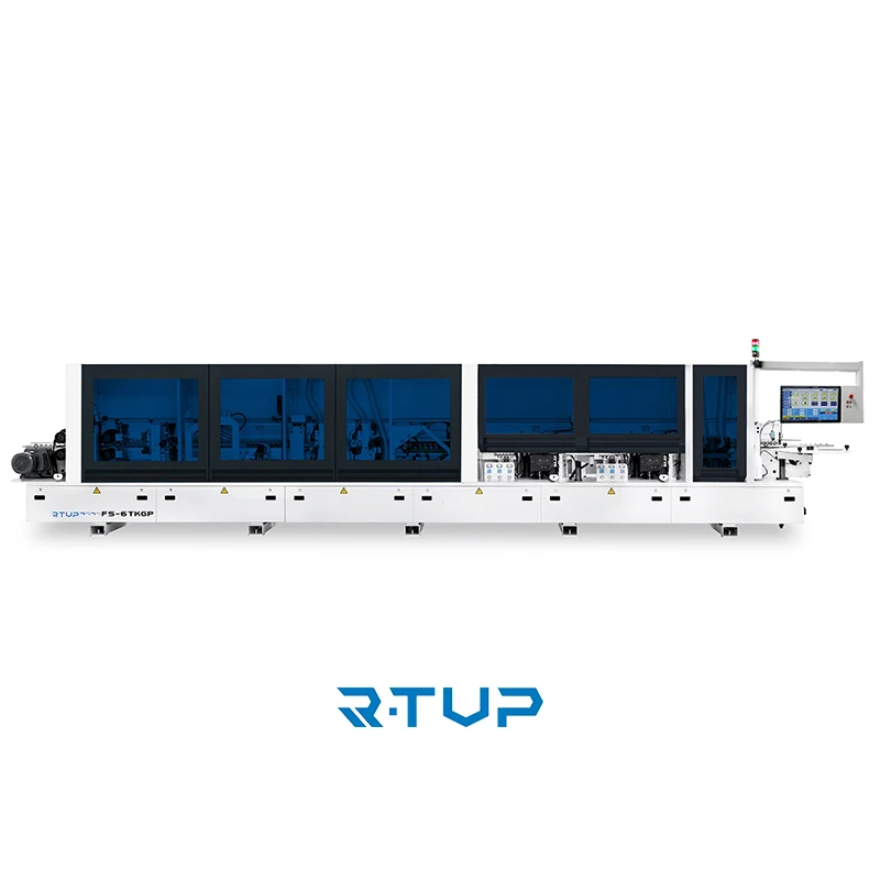 R-TUP High Speed Two Sets Fine Trimming Automatic Edge Banding Machine Woodworking PVC Edgebander