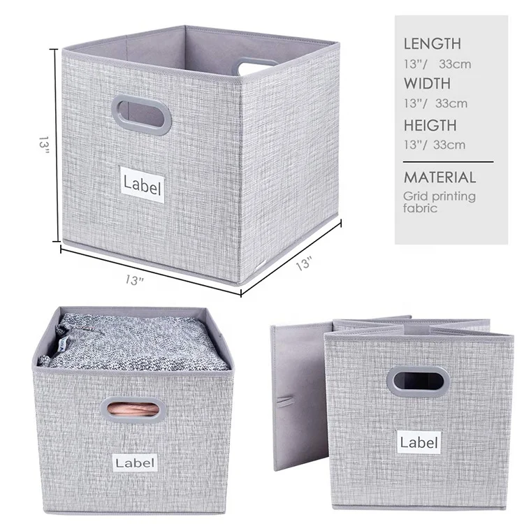 Set of 4 Closet Containers with Sheing Units Clothes Storage Box Set KOREAN Fabric Storage Boxes & Bins Injection Luxury Shoes