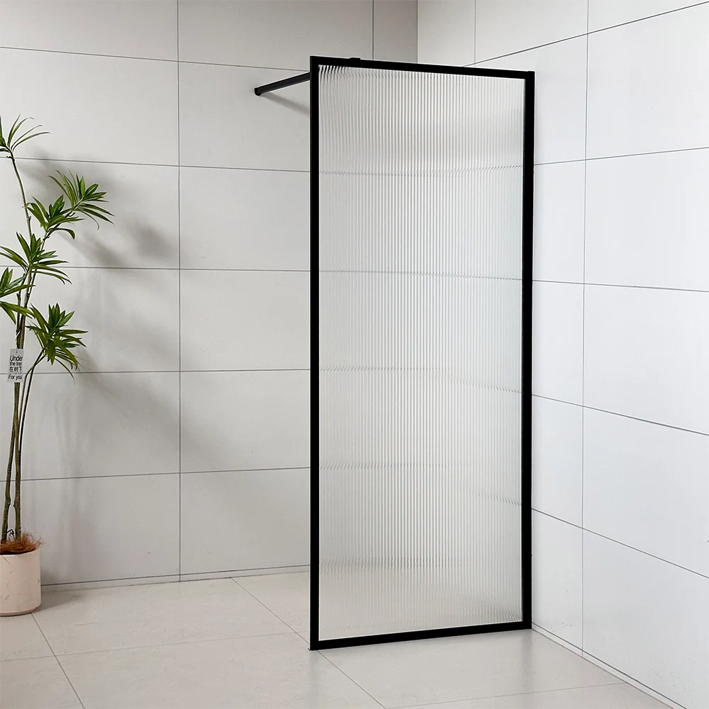 Luxury Bathroom Framed Shower Panel 6mm 8mm 10mm thick tempered glass Walk In Shower Glass Style Tempered Glass Shower Screen