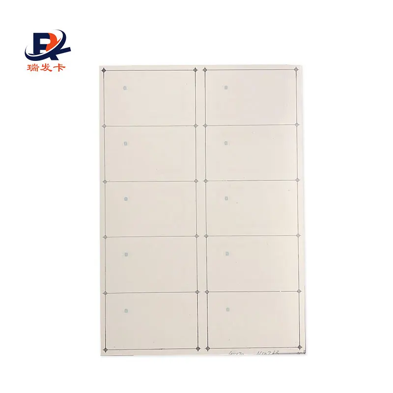 Plastic PVC Inlay 125KHz EM4100 Chip RFID Prelam t5577 rfid pelam