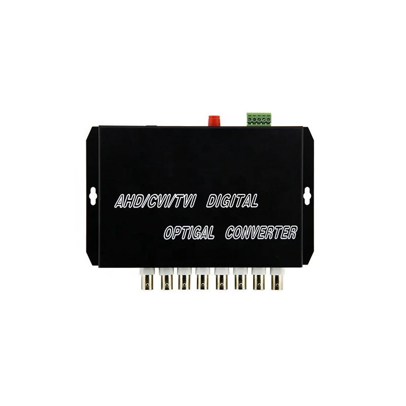 8 channel ahd/hdcvi/hdtvi 1080p fiber optic video transmitter receiver