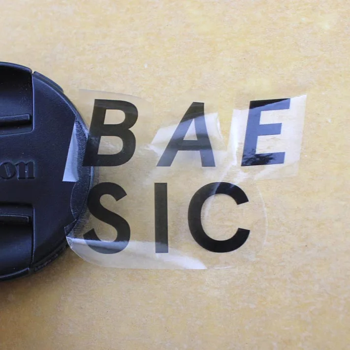 Custom Waterproof Clear Transparent Label Logo Vinyl Sticker Printing