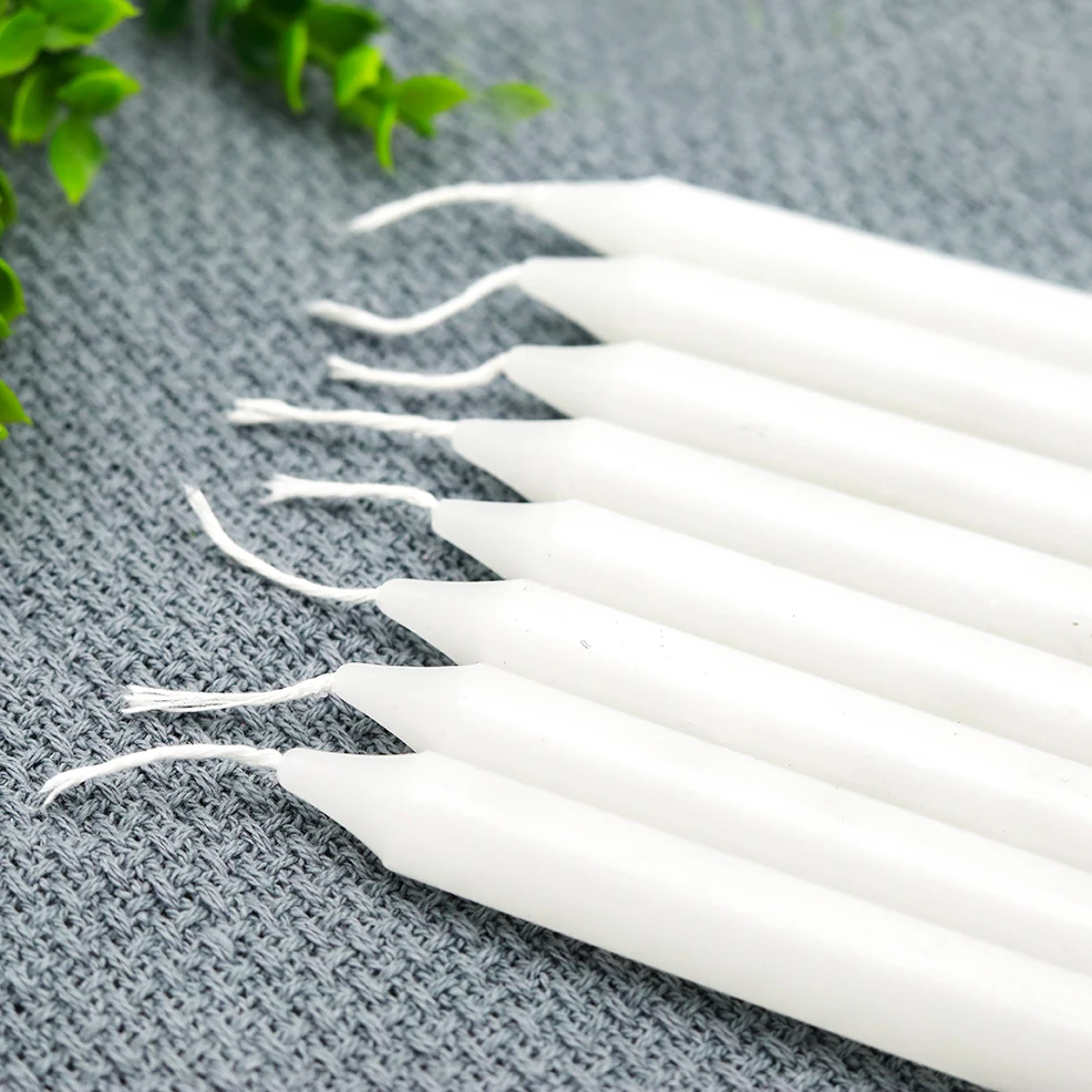 Smokeless no scent paraffin wax white house candles