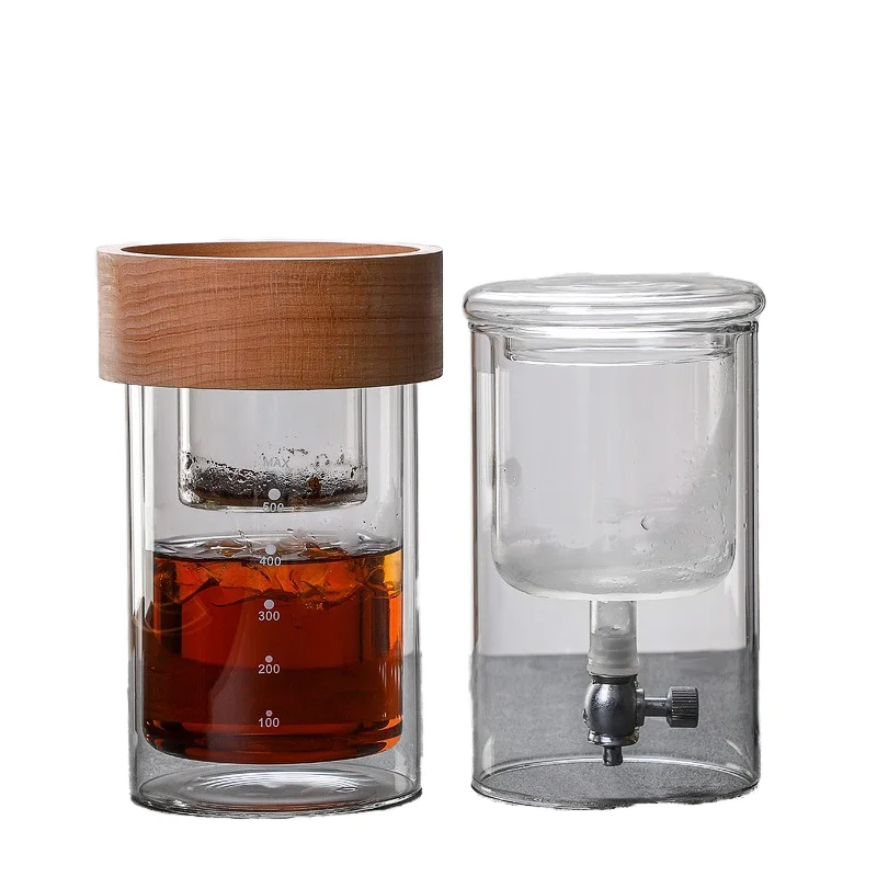 Портативный горшок из боросиликатного стекла уличный бар чайник для приготовления сока воды льда кофе капельного фильтра холодного