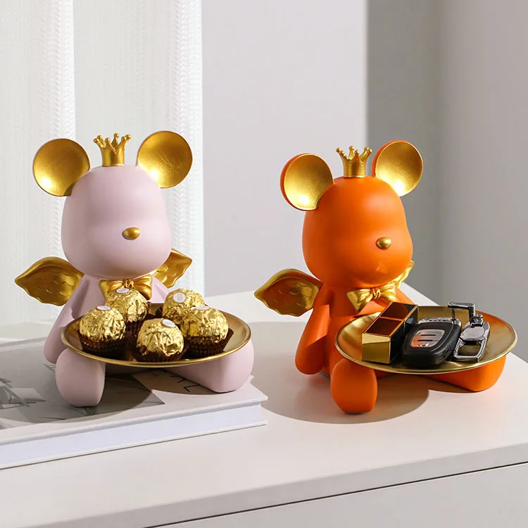 Violent Bear Key Storage Ornaments Living Room Foyer Cabinets TV Wine Cabinets Office Desk Decorations