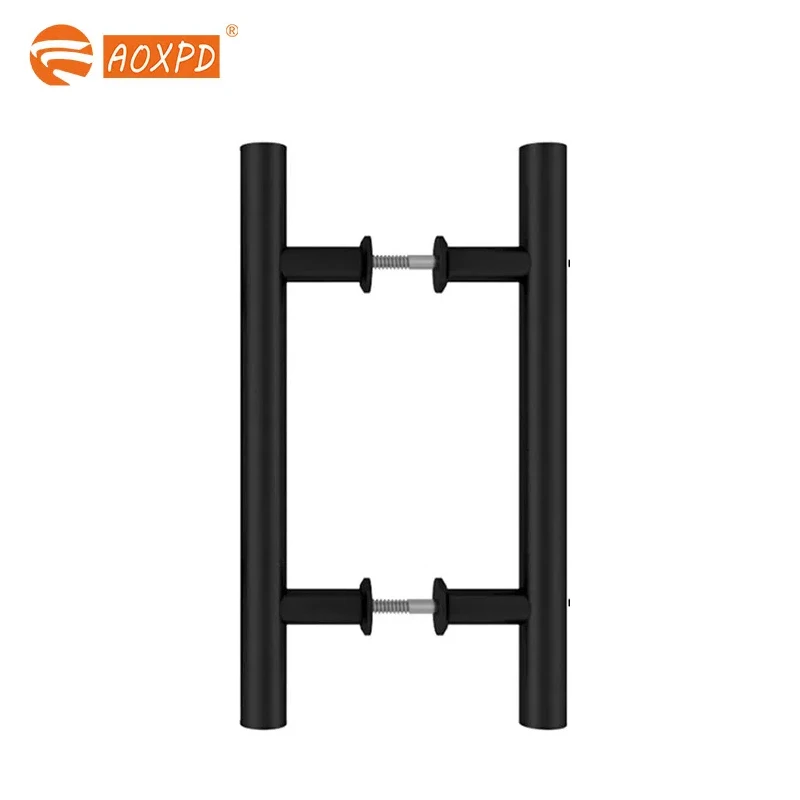 Customized new material bathroom door handle stainless steel handle glass door handle