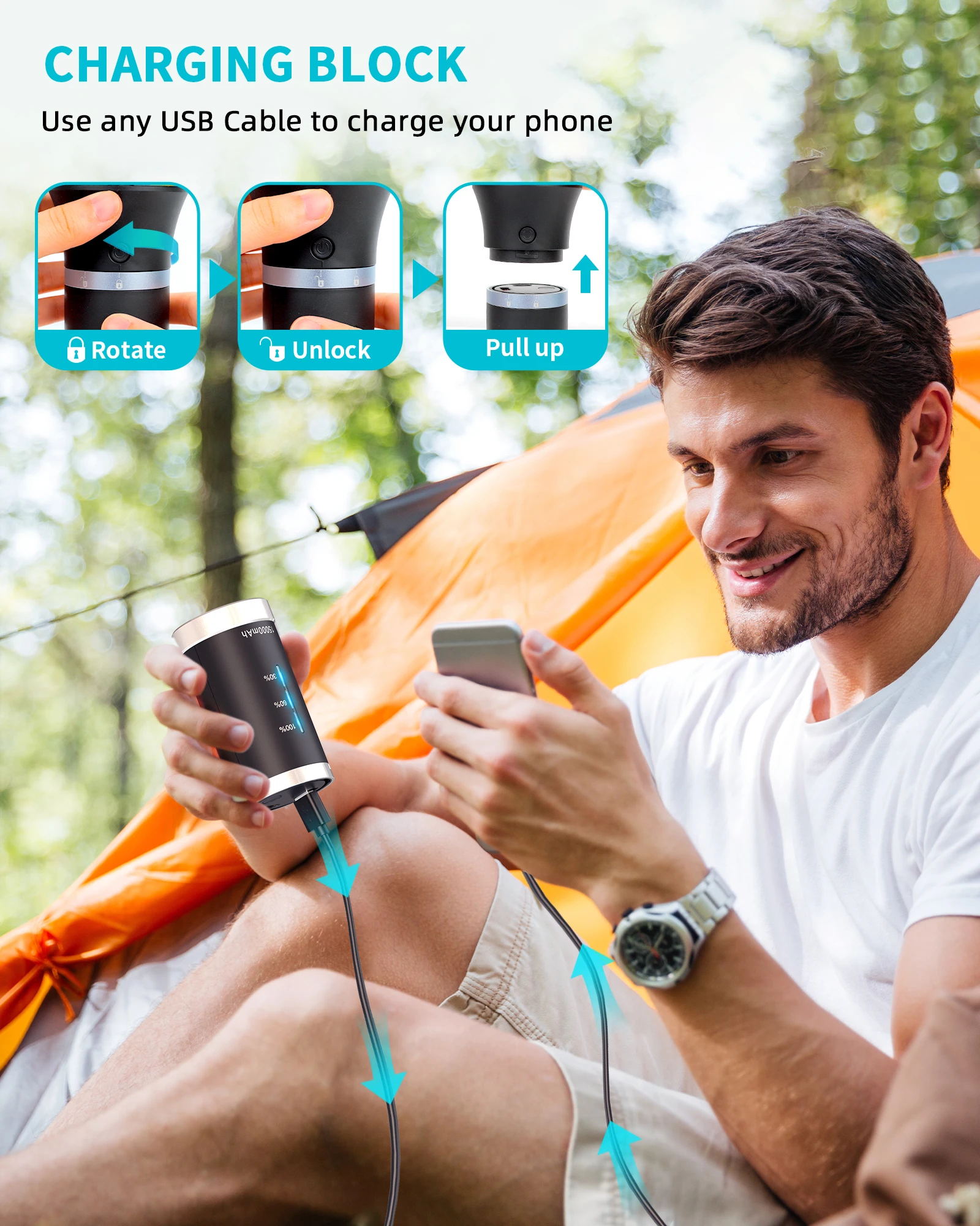 OPOLAR 15000mAh 77000RPM Keyboard Cleaner Computer Cordless Air Duster Vacuum 2 in 1 Electric Compressed Rechargeable Air Duster