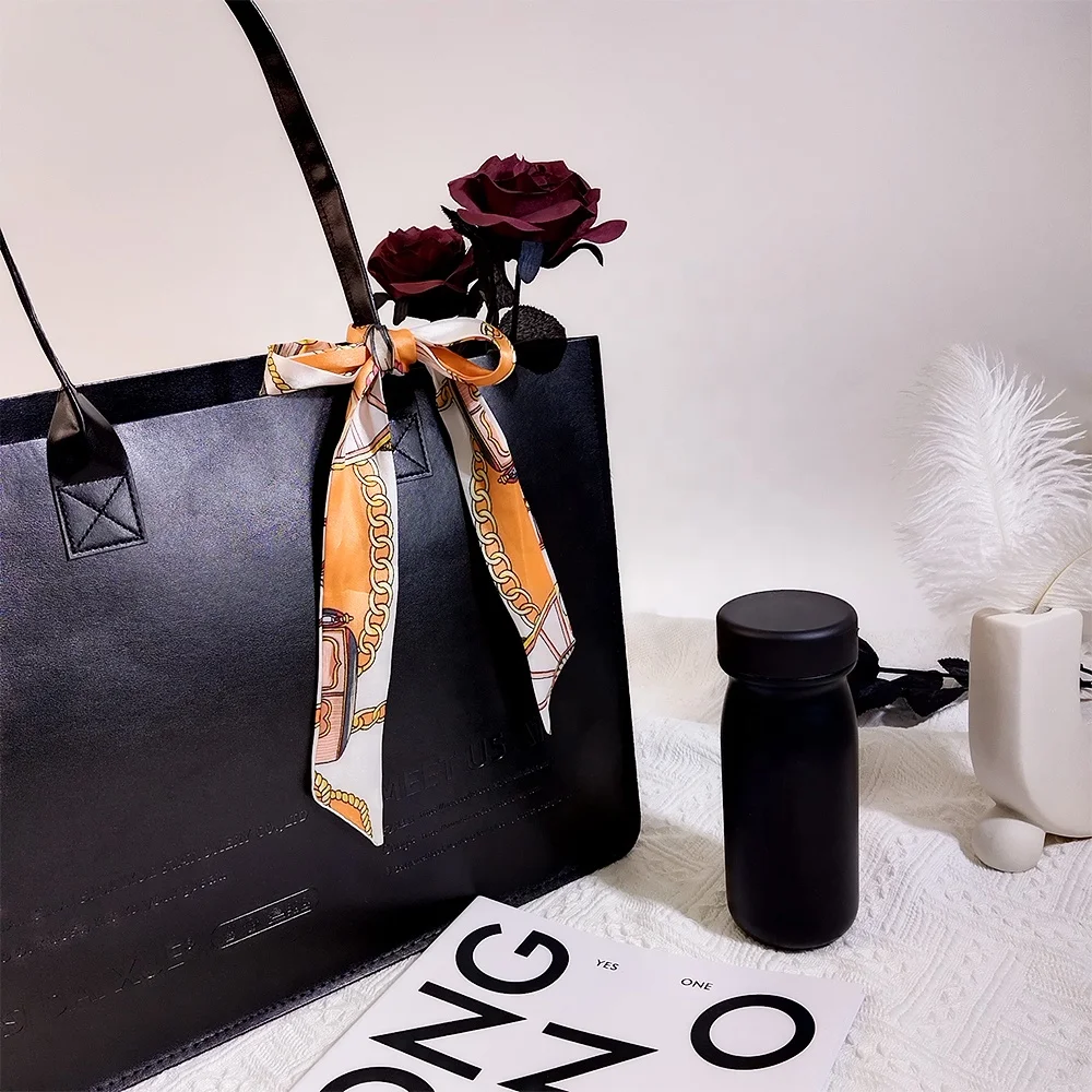 Sidaixue New Style PU Leather Women Bags Custom Design Printing Tote Bags for Shopping