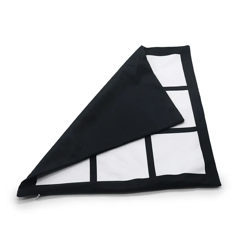 Decorative photo design printable pillow cover outdoor polyester custom blank sublimation 9 panel pillow case