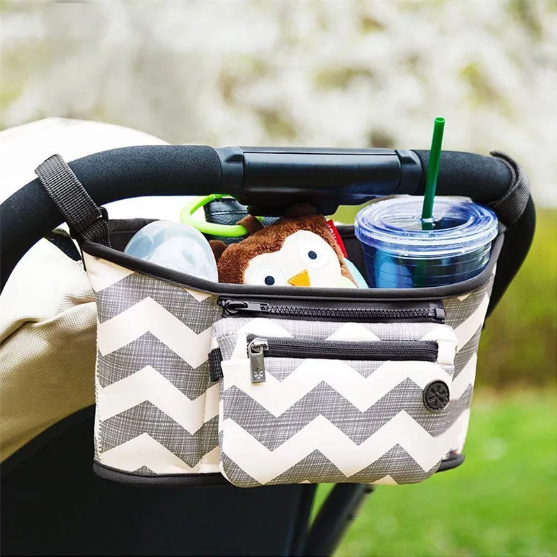  Stroller Organizer Bag Large Strollers Insulated Baby Messenger Mummy Bags Mother And Diaper
