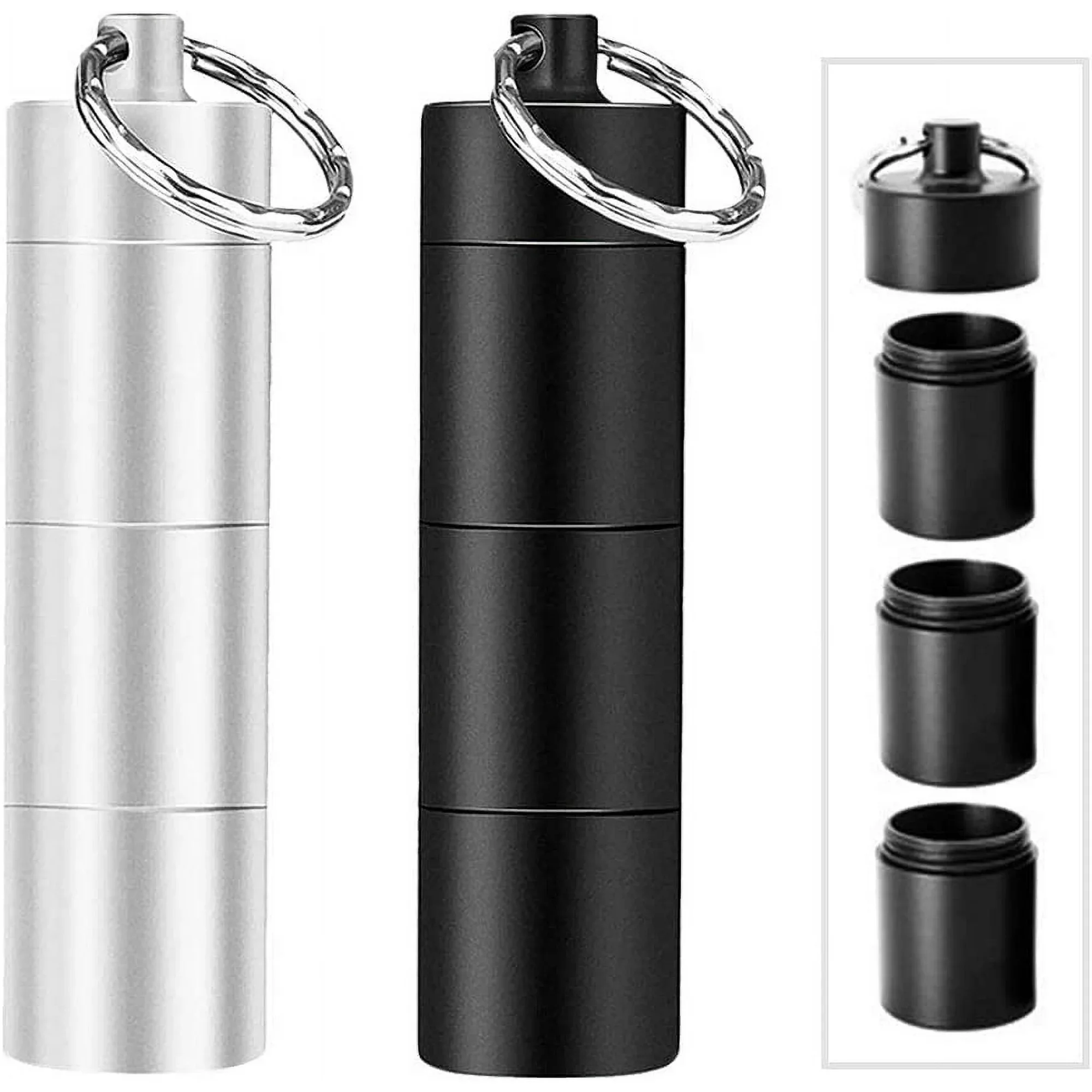 Metal mini pill box easy to open in bulk rotatable capsules 7 days 7 boxes portable medical