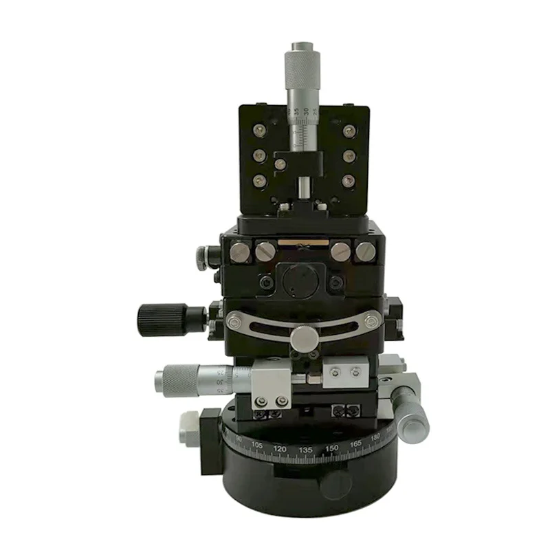 Six Dimensional Manual Combination Stage Precision XYZ Mult-axis Stage Linear Lifting Rotation Goniometer