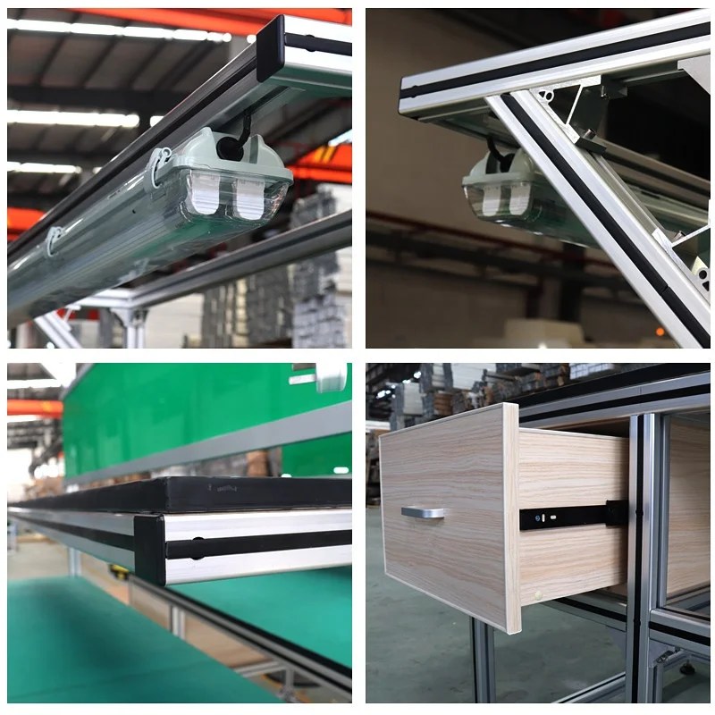 low minimum easy to use 6000 series alloy plate aluminium profile industrial inspection system workbench