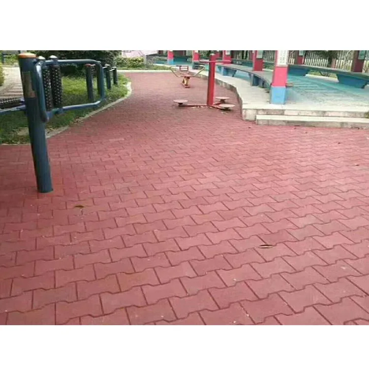 Non slip walkway horse stable dog bone rubber floor tiles