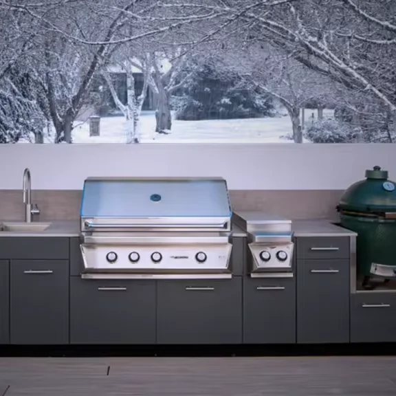 Built in appliances outdoor kitchen camping picnic kitchen with space for grill