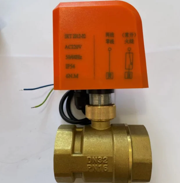 DN15 PN 16 программируемый клапан управления водой Электронный моторизованный латунный шаровой 220 В с приводом